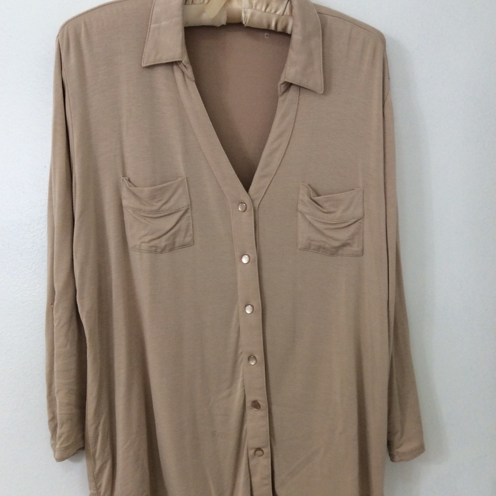 Cream Strazzi XL Button down shirt.
